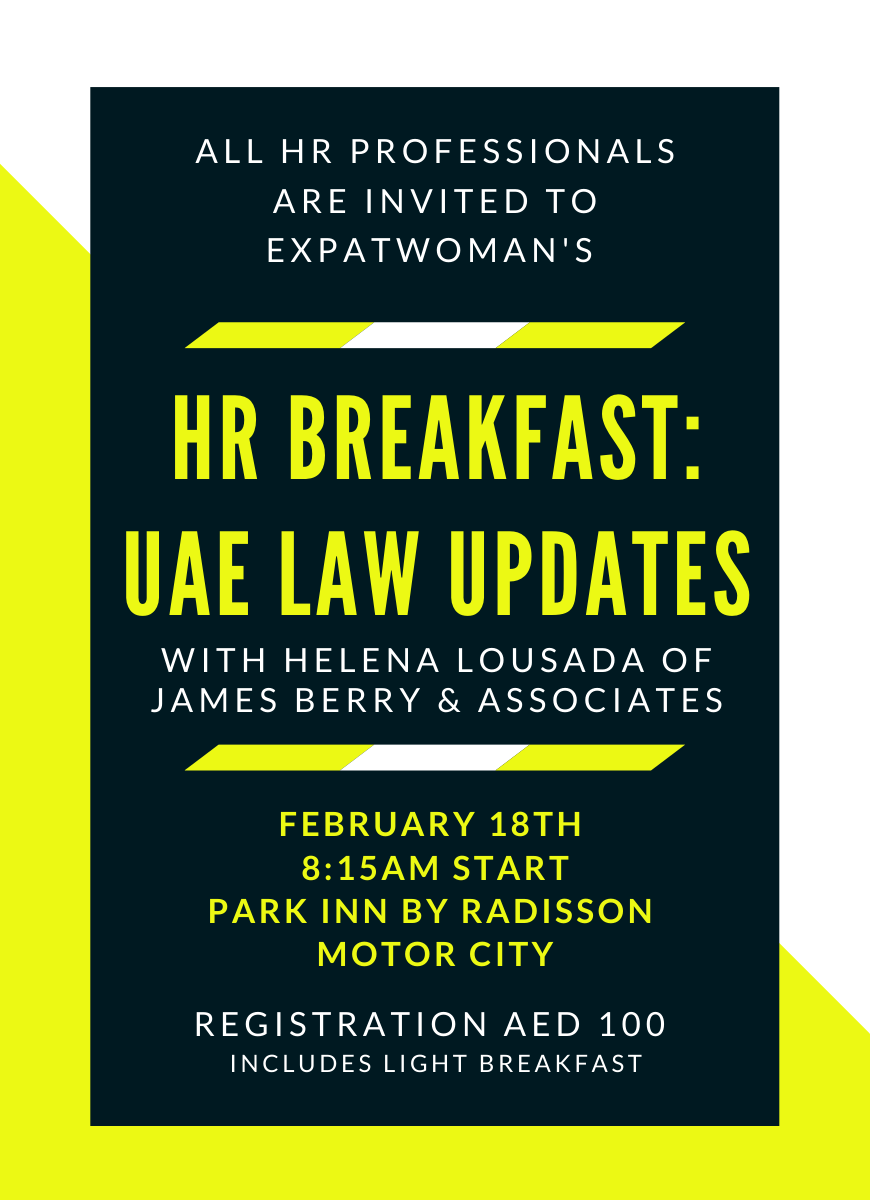 HR Breakfast: UAE Labour Law 2020